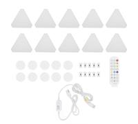 Triangle Panel de Luz RGB Panel de Luz LED 16 Millones de Colores Lámpara de Decoración Triangular de Sync Sync para la Aplicación Magic Lantern