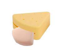 Triangle Powder Puff Travel Travel, Case de soporte de bufete de polvo