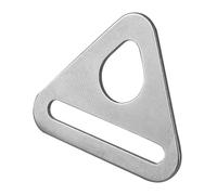 Triangle Rings Buckle - Stainless Steel Adjuster for Webbing | Strong Frame with Swivel Clip & Secure Fit for Bags, Straps, Harness, Outdoor Gear, Camping Equipment, Pet Accessories and Travel Use