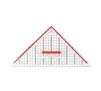 Triangle Ruler - Transparent Geometry Measuring Tool, Math Drafting Stationery Accessory, Clear Angle Ruler Set for Architects Designers Engineers | Art Drawing Painting Measuring Aid for Students