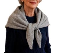 Triangle Scarf | Skin-Friendly Head Wrap | High-End Aesthetic Scarff | Fashion Wool Neckerchief for Travel Birthday Christmas Fall Winter Autumn Girl Accessories, gris claro, Se référer au descriptif