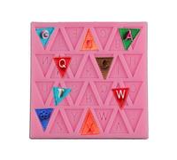 Triangle Shape Letters Cake Baking Cookie Chocolate Sugar Paste Food Silicone Mold Bakeware s