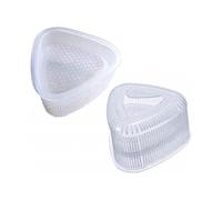 Triangle Sushi Mold Form Sushi Mold Onigiri Rice Mold Diy Tool, White 4 Pcs
