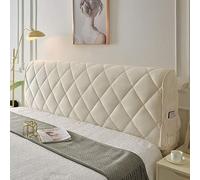 Triangular Almohada de Lectura Cama, Cabecera Tapizado Lumbar Cervical, Cojines de Cuña Espalda Antireflujo Adulto Larga para Dormir, Cuerpo Completo Alta con Pana Funda(120cm,White)