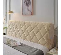 Triangular Almohada de Lectura Cama, Cabecera Tapizado Lumbar Cervical, Cojines de Cuña Espalda Antireflujo Adulto Larga para Dormir, Cuerpo Completo Alta con Pana Funda(120cm,Cream Color)
