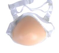 Triangular One-Piece Silicone Fake Breast Single Shoulder Strap Discover Feminine Elegance with Boob Designed Flesh-400g(Flesh,800g)