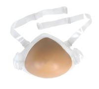 Triangular One-Piece Silicone Fake Breast Single Shoulder Strap Discover Feminine Elegance with Boob Designed Flesh-400g(Brown,700g)