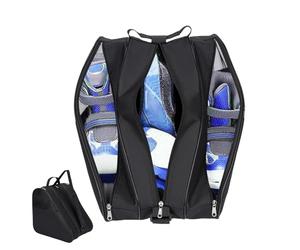 triangular para patines de hielo, equipo deportivo, mochila con 3 bolsillos, espaciosa de skate con gran capacidad para viajeros, viajes, juegos, gimnasio, aire libre, avión, apuestas