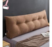 Triangular Reading Bed Rest Pillow,Headboard Positioning Support Large Bolster Cushion,Headboard Backrest Wedge Pillow with Removable Cover and Two Side Pockets