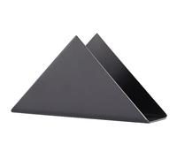 Triangular Stainless Steel Napkin Holder - Modern Metal Paper Towel Stand for Restaurants Brushed 430 Stainless Steel(Noir)