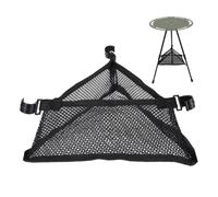Triangular Table Storage Bag, Portable Mesh Net Satchel, 9.45x7.48x3.94 Inches Compact Picnic Storage Pouch for Backpacking Fishing Trips Camping Gear Table Accessory Holder