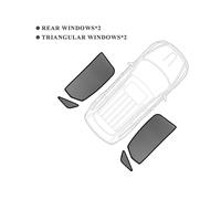 (Triangular trasero) Para Ford Kuga 2013-2019 Escape Parasol magnético para coche Marco de parabrisas