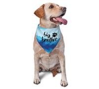 Triángulo Baberos Bufandas 30X70Cm Anuncio De Revelación De Género De Gran Hermano (Océano) Pañuelos para Perros Lavable Pañuelo Triangular Mascotas para Gatos Perros Grandes Medianos Pequeños