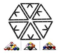 Triángulo Billar, Soporte Triangular 6 Unidades para Bolas de Billar, Accesorio Profesional para Taco de Billar, Rack de Billar para Jugadores en Hogar Bar Club y Torneos