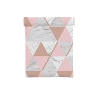 Triángulo Blanco Rosa, Squeeze Top Wallet Bolsa de Almacenamiento para Mujer Monedero pequeño Bolsa de Cambio
