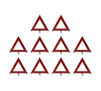 Triángulo de advertencia de avería de emergencia for coche, trípode reflectante plegable, señal reflectora de pie de seguridad nocturna for carretera, 2-10 Uds.(10PCS)