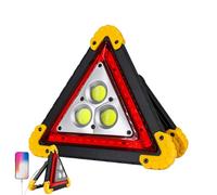 Triángulo de Advertencia LED, señal de Seguridad LED Triangular, Luces Triangulares Impermeables Plegables de Carga rápida, Señal de Seguridad Ligera Reflectores de Seguridad llamativos y Brillantes