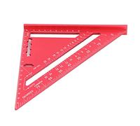 Triángulo de Carpintería, Aleación de Aluminio, Escala Transparente, Triángulo de Carpintero, Cuadrado para Taller de Carpintería (rojo)
