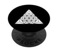 Triángulo de geometría Sagrada Triángulos pirámide Espiritual Trippy PopSockets PopGrip Adhesivo