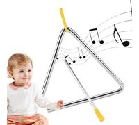 Triángulo de percusión de metal - batidores de percusión manual | Percussion Triangle Beaters, Triángulo de percusión profesional, Educación en la primera infancia, Aula y Actividades de Música de pad