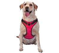 Triángulo geométrico Fucsia,Arnés para Mascotas, arnés Reflectante Ajustable para Perros,S