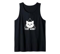 Triángulo Hombre Gato Camiseta sin Mangas