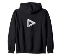 Triángulo Imposible Ilusión óptica Geometría abstracta Sudadera con Capucha