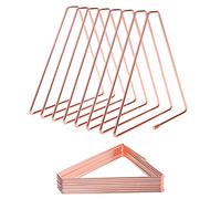 Triángulo Sujetalibros, Revistero Sujeta Libros Metal, Book Rack, para Libros y Documentos en Estudios, Dormitorios y Oficinas (Oro Rosa)