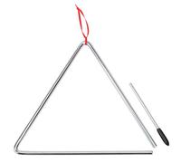 Triángulo XDrum con baqueta - Triángulo para niños y educación musical temprana - Instrumento de percusión de 25 cm (10") con baqueta - Instrumento rítmico de acero para jardín de infancia