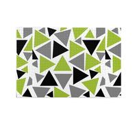 Triángulos aleatorios Verde Lima Gris Negro sobre Blanco, Rompecabezas de 1000 Piezas, Rompecabezas de Madera para Toda la Familia, decoración de Pared para Adultos y Adolescentes.