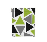 Triángulos Aleatorios Verde Lima Gris Negro sobre Blanco, Squeeze Top Wallet Bolsa de Almacenamiento para Mujer Monedero pequeño Bolsa de Cambio