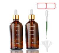 Triángulos de color blanco/ámbar con vidrio mezclado, 2 ventanas de 100 ml de color ámbar con tres ventanas de colores deliciosos, tres fragmentos y esparcidor de plástico para oxidación y aceite de