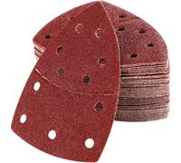 Triángulos de lijado, papel de lija para Bosch PSM 100A, PSM 160, PSM 200 AES, PSM 18, PDA 180, PSM 160 A/PSM 80/PRIO, 105 mm x 152 mm, 60 p