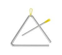 Triángulos de percusión manual | Instrumentos de mano musicales de acero, batidora de triángulo portátil de percusión triangular para nietos