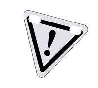 Triángulos de seguridad para vehículos,Triángulos de advertencia reflectantes,Bicicleta nocturna Tablero reflectante | Imán Riding placa reflectante, Reflector de triángulo de peligro de ciclismo para