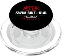 TRIATHLETE Endurance Triathlon Swim Bike Run Diseño inspirado PopSockets PopGrip para MagSafe
