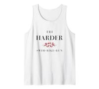 Triathlets Tri Harder - Swim Bike Run Triathlon Inspired Camiseta sin Mangas