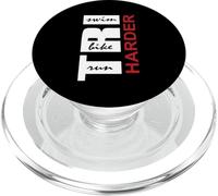 Triathlon Tri Harder Swim Bike Run Triathlon Inspired PopSockets PopGrip para MagSafe