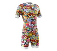 Triatlón de Hombres Triathlon, triatlón de Verano, Traje de Triatlón de Manga Corta para Hombre,2024 Nuevo Pro Manga Corta Traje de Ciclismo,Ciclismo, Carrera (Typ-6,XL)