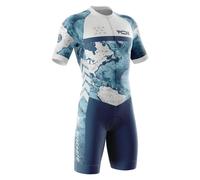 Triatlón de Hombres Triathlon, triatlón de Verano, Traje de Triatlón de Manga Corta para Hombre,2024 Nuevo Pro Manga Corta Traje de Ciclismo,Ciclismo, Carrera (Typ-11,M)