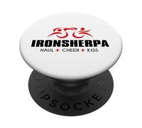 Triatlón Iron Tri Sherpa - Haul Cheer Kiss my Triathlete PopSockets PopGrip Adhesivo