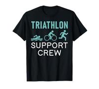 Triatlón Support Crew Swim Bike Run Camiseta