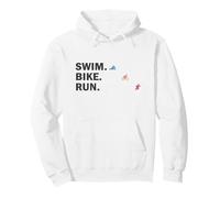 Triatlón - Swim Bike Run Sudadera con Capucha