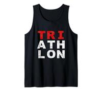 Triatlón Triatleta Swim Bike Run Diseño inspirado Camiseta sin Mangas