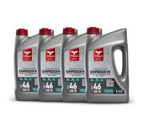 TRIAX Kompressor MV ISO 46, Multi Vis, aceite para compresor de aire completamente sintético, giratorio, de paletas, de tornillo, recíproco, alta temperatura (caja de 4 galones)
