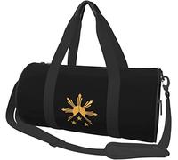 Tribal Filipinas Filipino Sol y Estrellas Bandera Equipaje de Viaje Bolsa de Lona Bolsa de Lona Plegable para Deportes, Negro