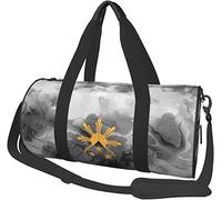 Tribal Filipinas Filipino Sol y Estrellas Bandera Equipaje de Viaje Bolsa de Lona Bolsa de Lona Plegable para Deportes, Marmoleado