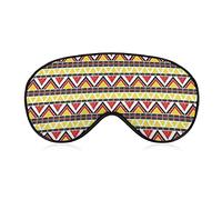 Tribal Navajo Pattern Eye Mask para dormir Blackout Night Blindfold con correa ajustable para hombres, mujeres, viajes, yoga, siesta
