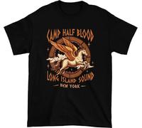 Tribal T-Shirts Camp Half Blood - Camiseta unisex para adultos y niños, Negro, 12-13 Años