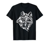 Tribal Wolf Head Design Feroz Lone Northern Spirit Art Camiseta